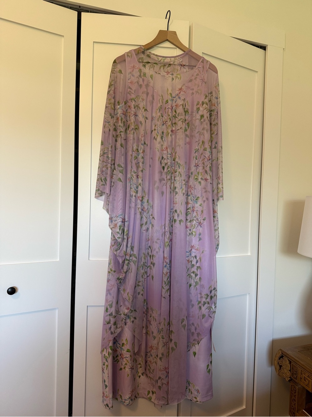 Ala von auersperg purple floral maxi and purple floral poncho - Picture 3 of 13